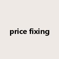 price fixing是什么意思