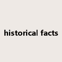 historical facts是什么意思