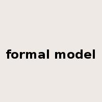 formal model是什么意思