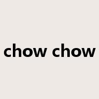 chow chow是什么意思