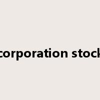 corporation stock是什么意思