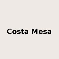 Costa Mesa是什么意思