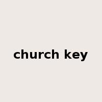 church key是什么意思