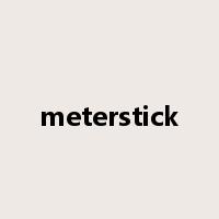 meterstick是什么意思