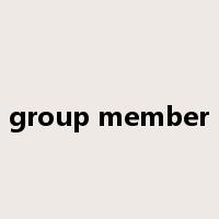group member是什么意思