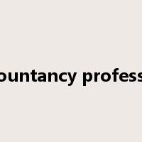 accountancy profession是什么意思