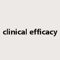 clinical efficacy是什么意思