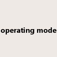 operating mode是什么意思