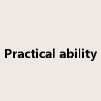 Practical ability是什么意思