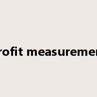 profit measurement是什么意思