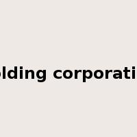 holding corporation是什么意思