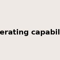 operating capability是什么意思