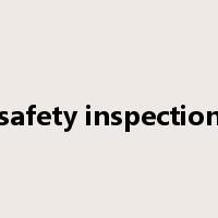 safety inspection是什么意思