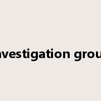 investigation group是什么意思