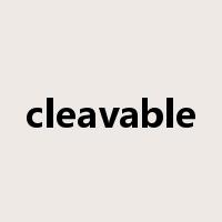 cleavable是什么意思