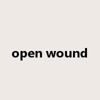 open wound是什么意思