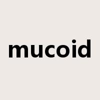mucoid是什么意思