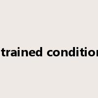 strained condition是什么意思