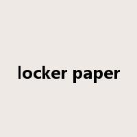 locker paper是什么意思