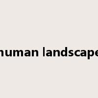 human landscape是什么意思