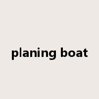 planing boat是什么意思
