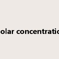 molar concentration是什么意思