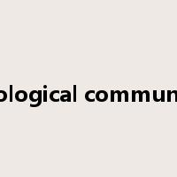 ecological community是什么意思