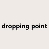 dropping point是什么意思