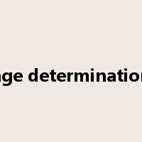 age determination是什么意思