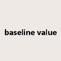 baseline value是什么意思