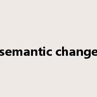 semantic change是什么意思