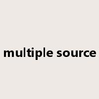 multiple source是什么意思