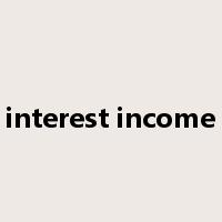 interest income是什么意思