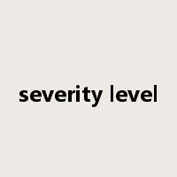 severity level是什么意思