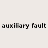 auxiliary fault是什么意思