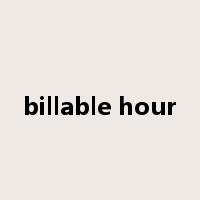billable hour是什么意思