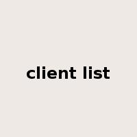 client list是什么意思