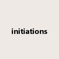 initiations是什么意思