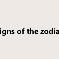 signs of the zodiac是什么意思
