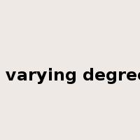 in varying degrees是什么意思
