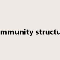 community structure是什么意思