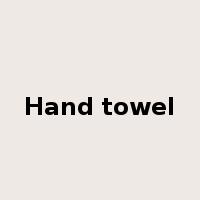 Hand towel是什么意思