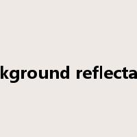 background reflectance是什么意思