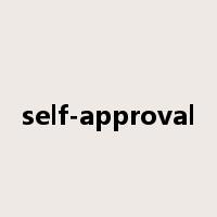 self-approval是什么意思