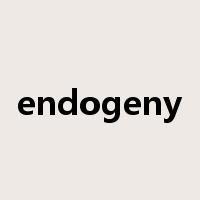 endogeny是什么意思
