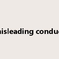 misleading conduct是什么意思