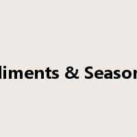 Condiments & Seasonings是什么意思