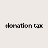 donation tax是什么意思