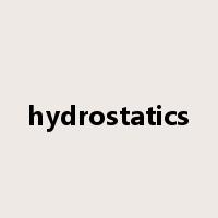 hydrostatics是什么意思