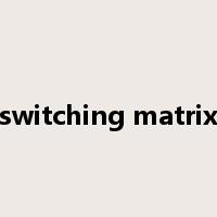 switching matrix是什么意思